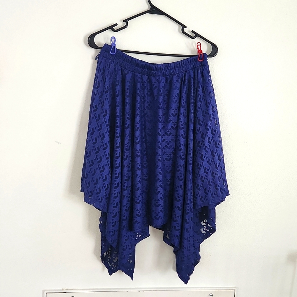 No Boundaries Navy Lace Skirt Size L